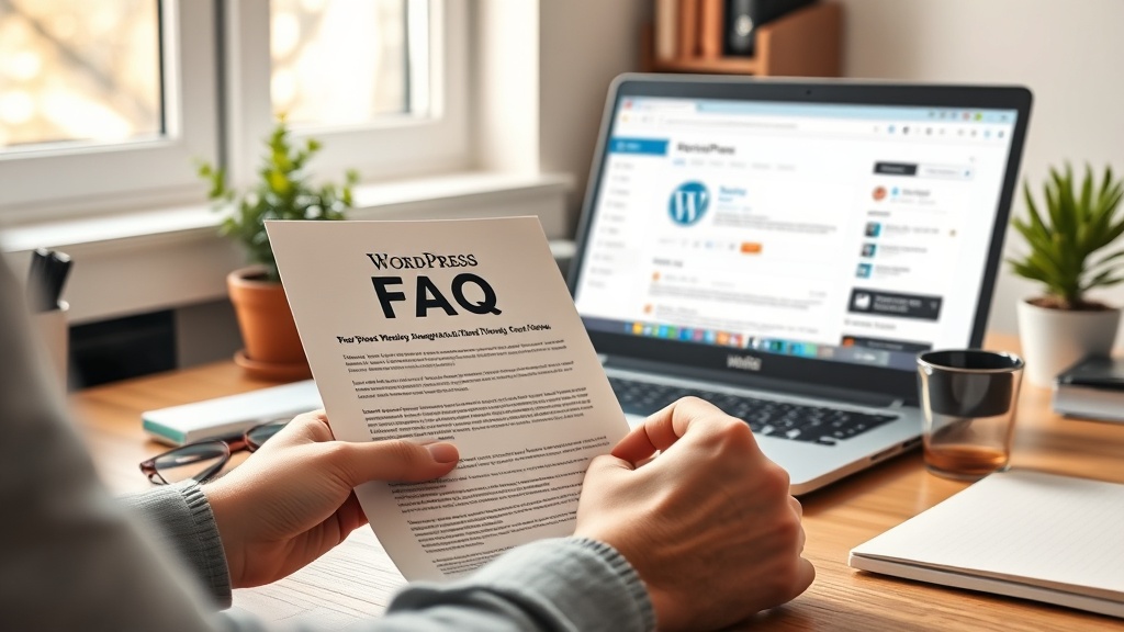 שאלות נפוצות על אתר תדמית וורדפרס